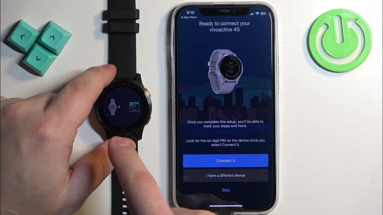 Video thumbnail for How to Pair GARMIN Vivoactive 4s Smartwatch with an iPhone