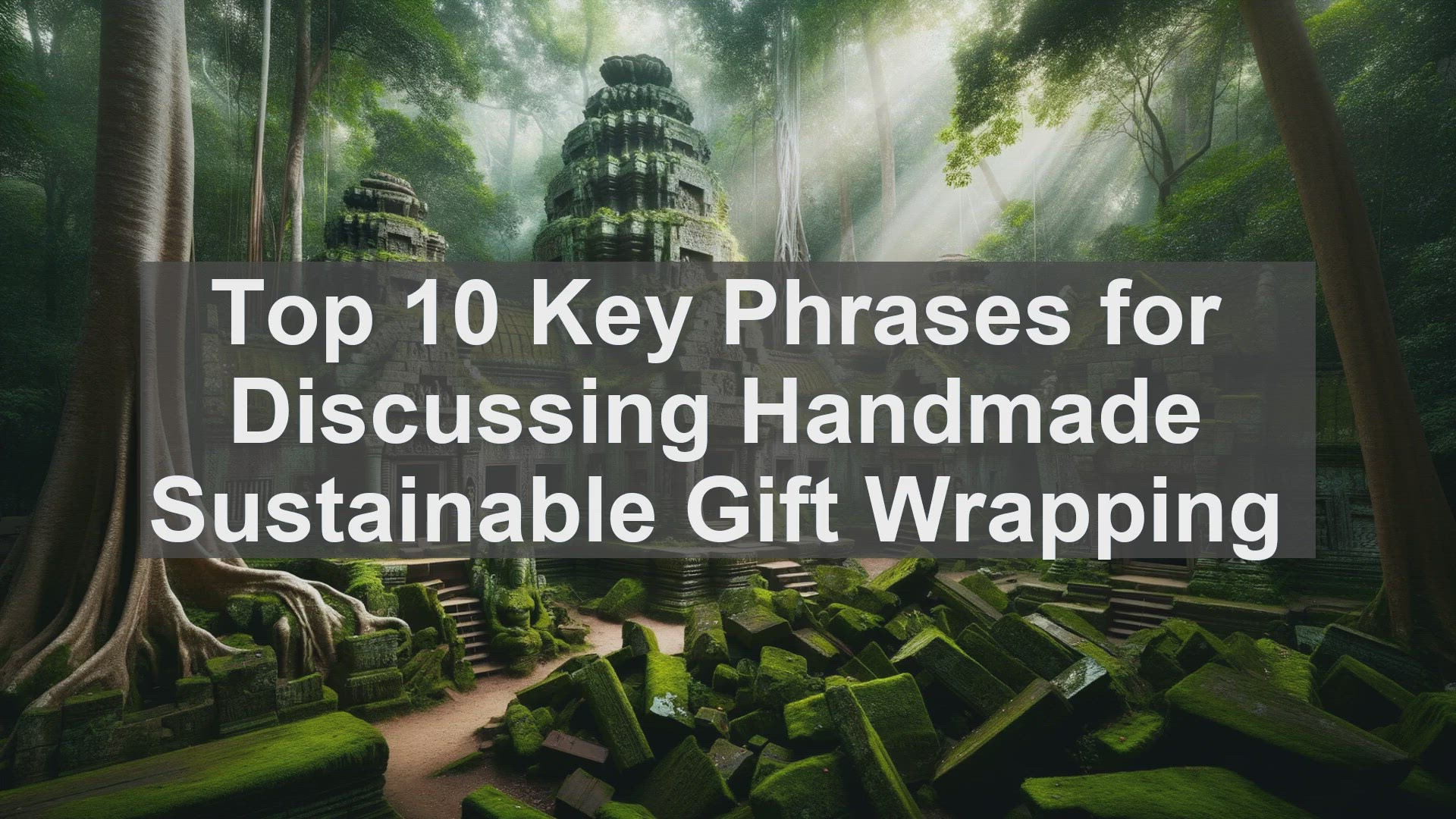 'Video thumbnail for Top 10 Key Phrases for Discussing Handmade Sustainable Gift Wrapping'