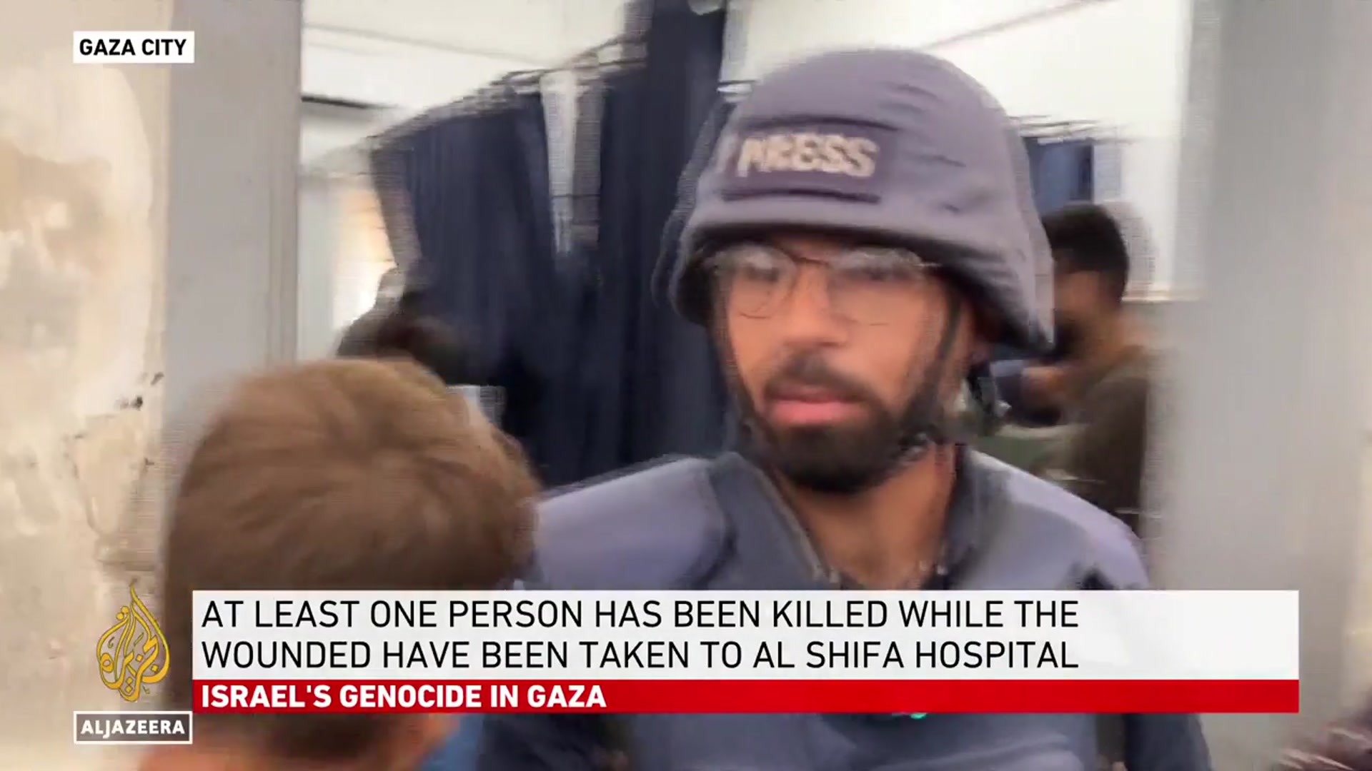 'Video thumbnail for Gaza families flee under Israeli evacuation orders, but face deadly attacks'