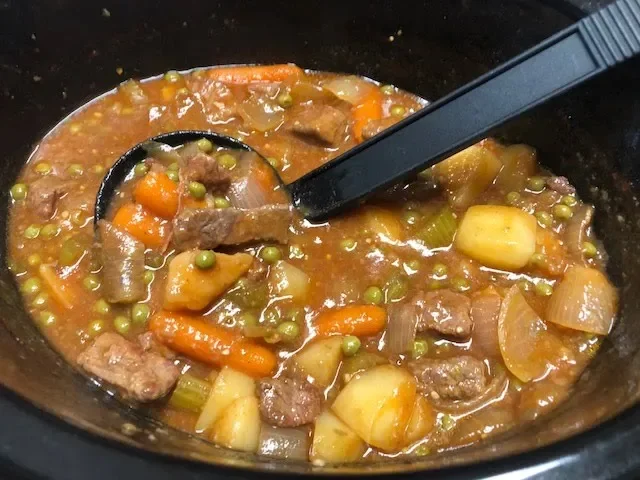 video of: BEEF STEW IN A CROCKPOT