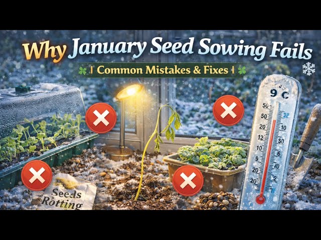 Video thumbnail for 🎥 ✅ 🌱 Why January Seed Sowing Fails for UK Gardeners ❄️ | Common Mistakes & Fixes