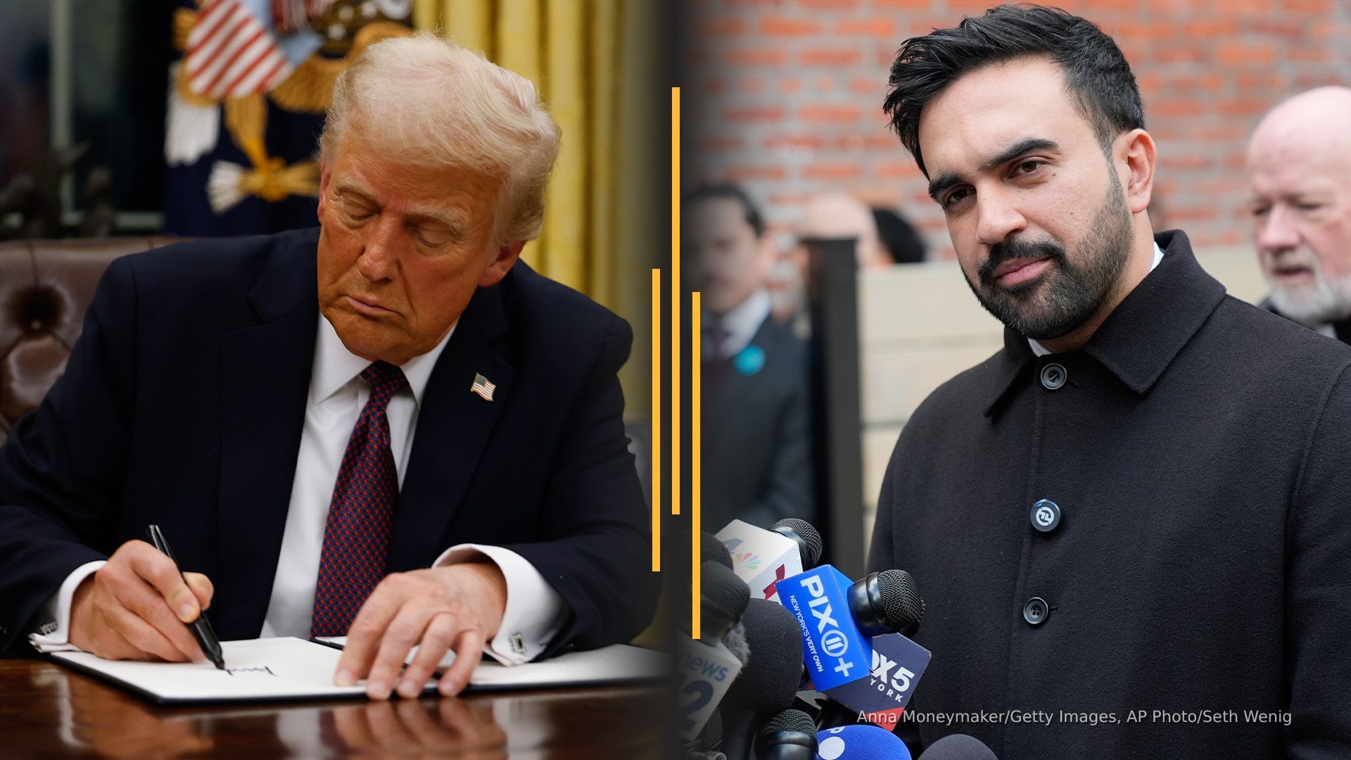 Video thumbnail for Trump signs Epstein files bill, sets White House meeting with Mamdani