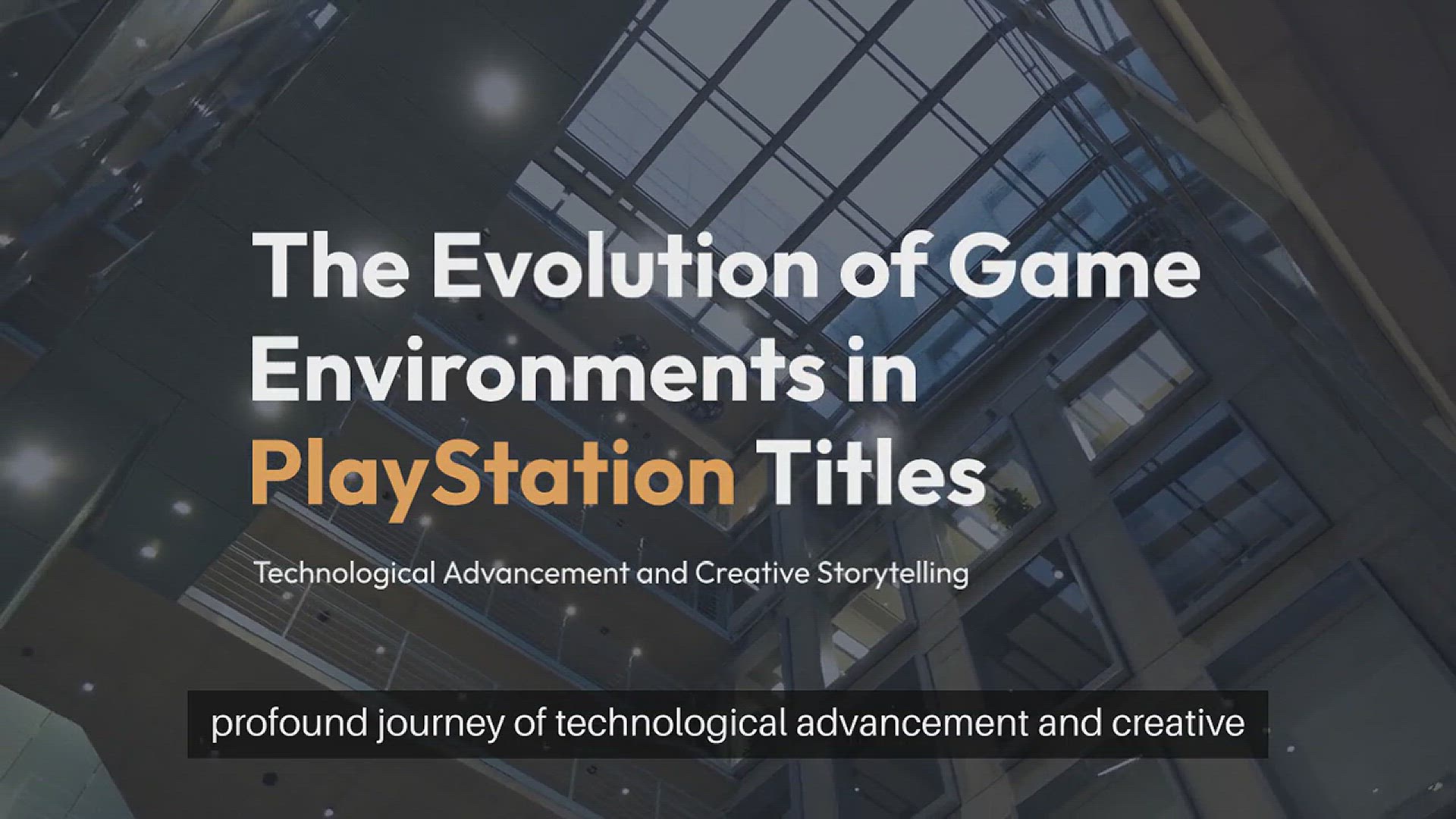 'Video thumbnail for PlayStation game environments'
