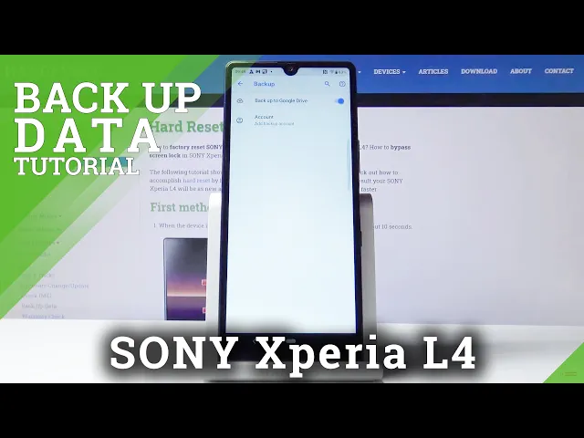 Video thumbnail for How to Backup Data in SONY Xperia L4 – Google Backup