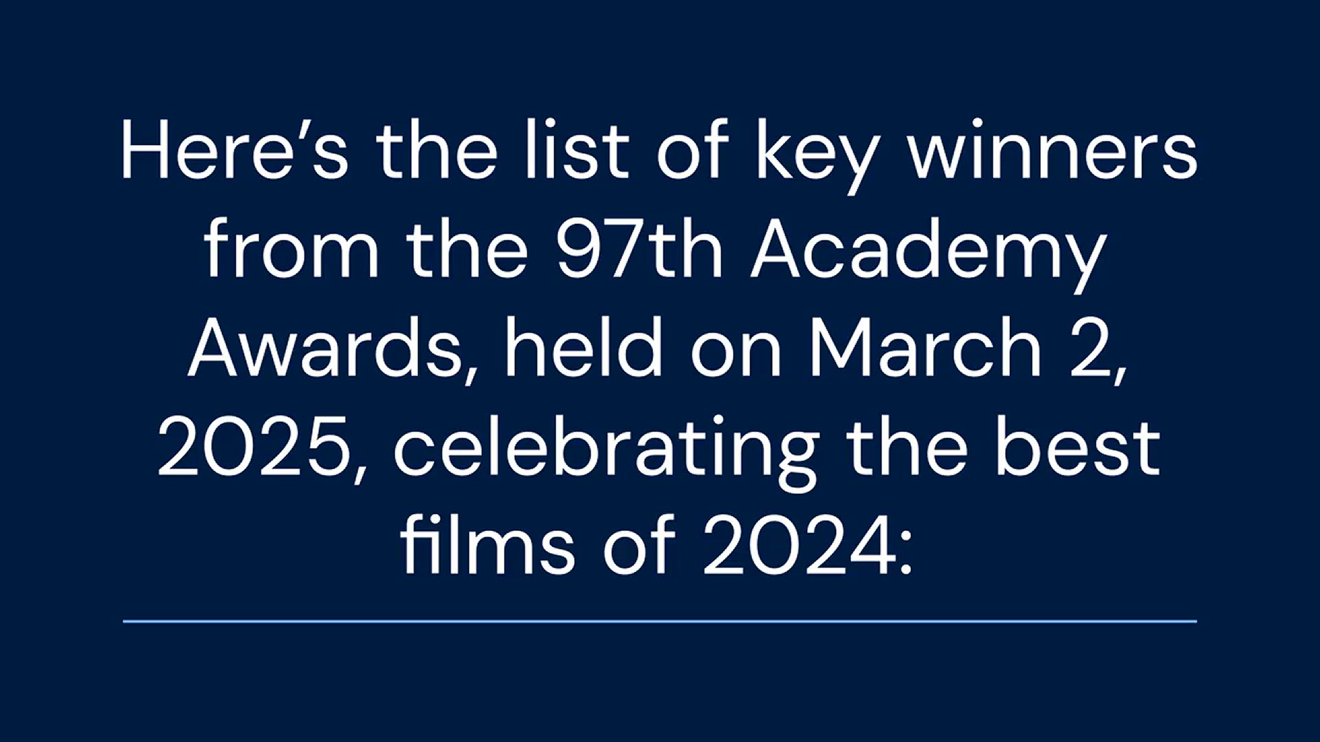 Video thumbnail for 2025_Oscar_Winners_Revealed