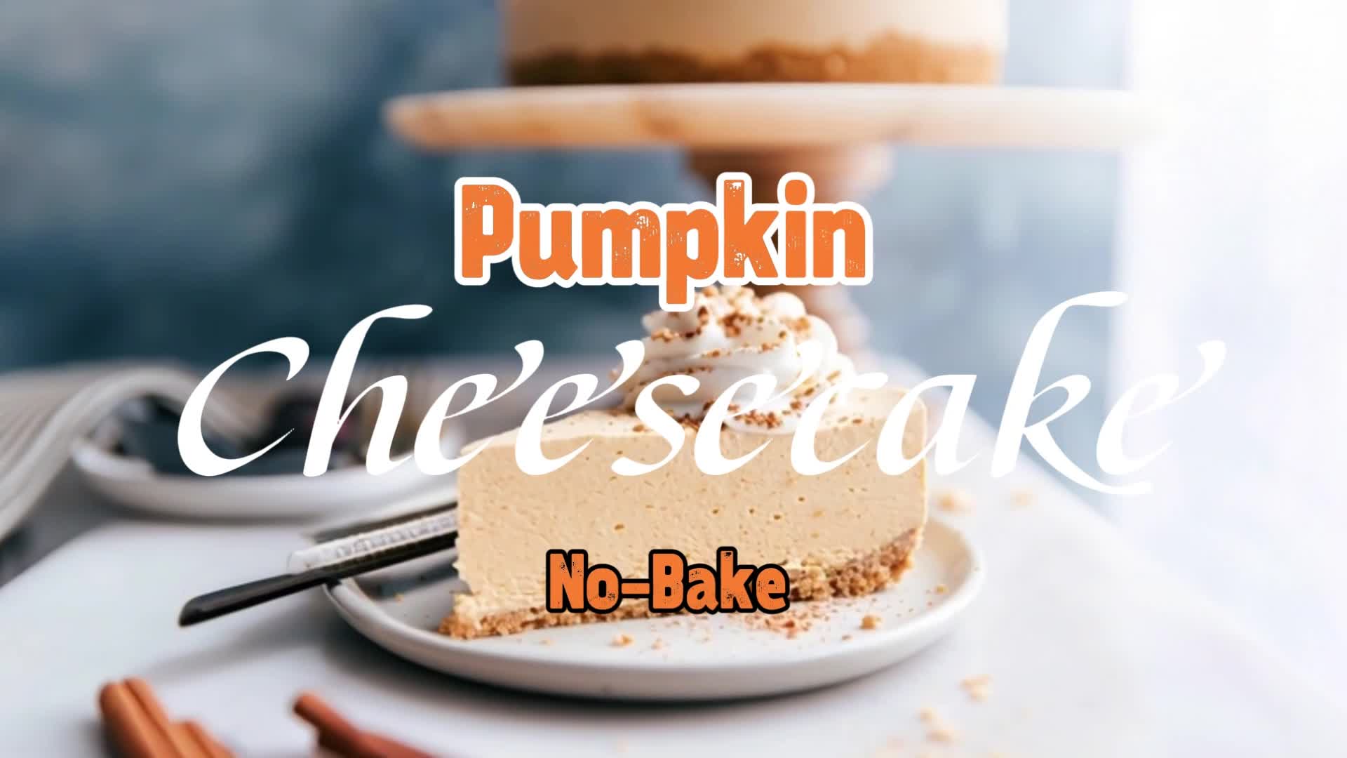 Video thumbnail for No-Bake Pumpkin Cheesecake | Easy Creamy Fall Dessert