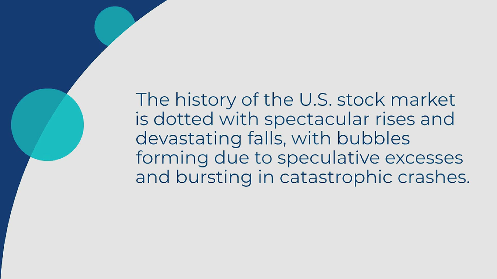 'Video thumbnail for Top 5 US Stock Market Bubbles : History of Biggest 5 stock market'