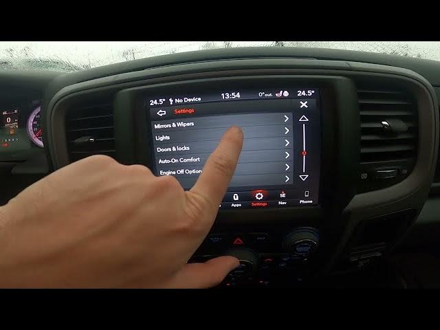 Video thumbnail for How to Enable or Disable Headlight Delay in Dodge Ram 1500 II ( 2019 - now )