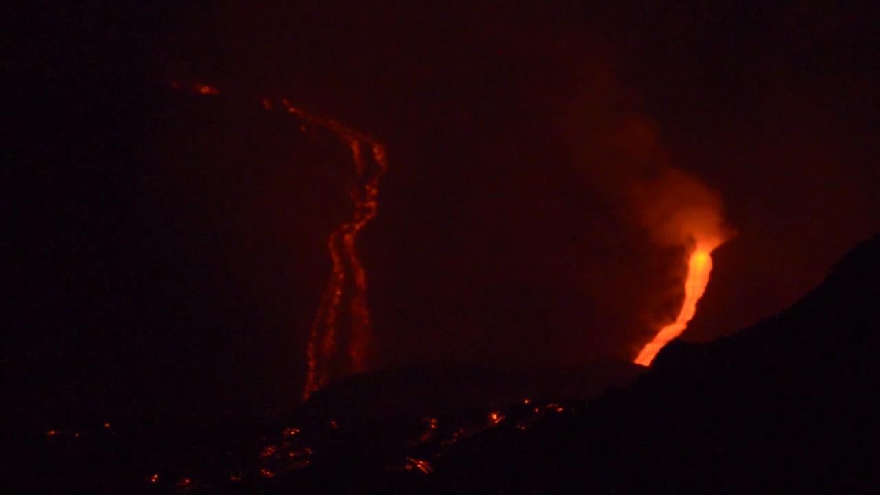 Video thumbnail for Italy: Mount Etna's eruptive phase persists, halts some arrivals at Sicily's main airport.