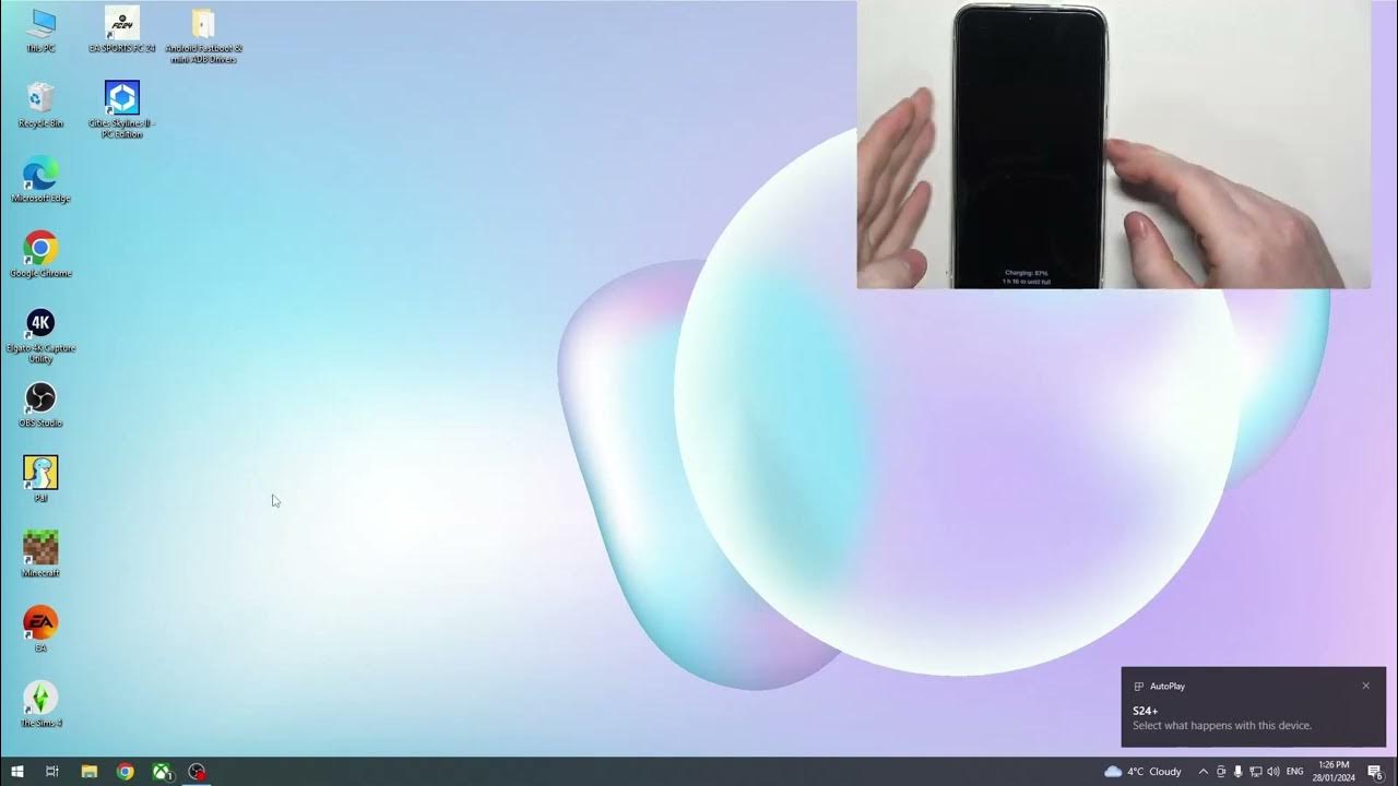 Video thumbnail for How to Connect SAMSUNG Galaxy S24+ With PC - Transfer Files