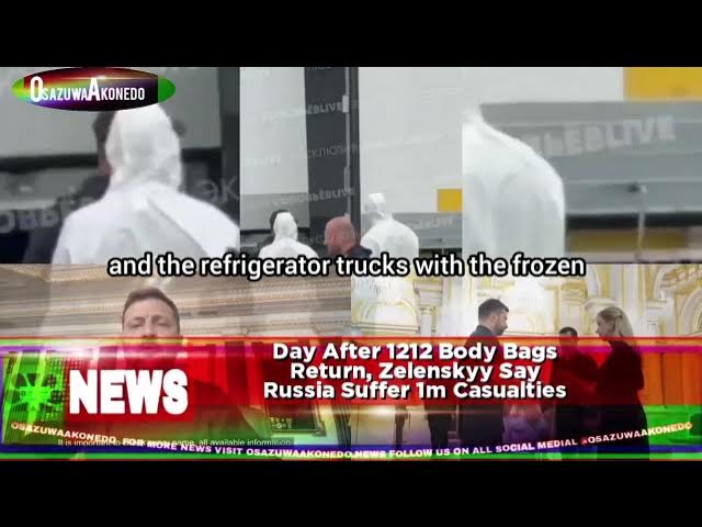 Video thumbnail for Day After 1212 Body Bags Return, Zelenskyy Say Russia Suffer 1m Casualties