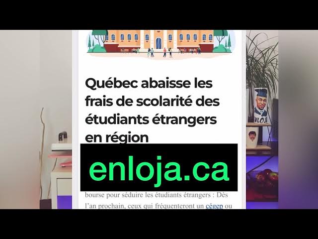 Video thumbnail for Québec🇨🇦 réduit les frais de scolarités pour les étudiants étrangers. #immigration #canada #enloja