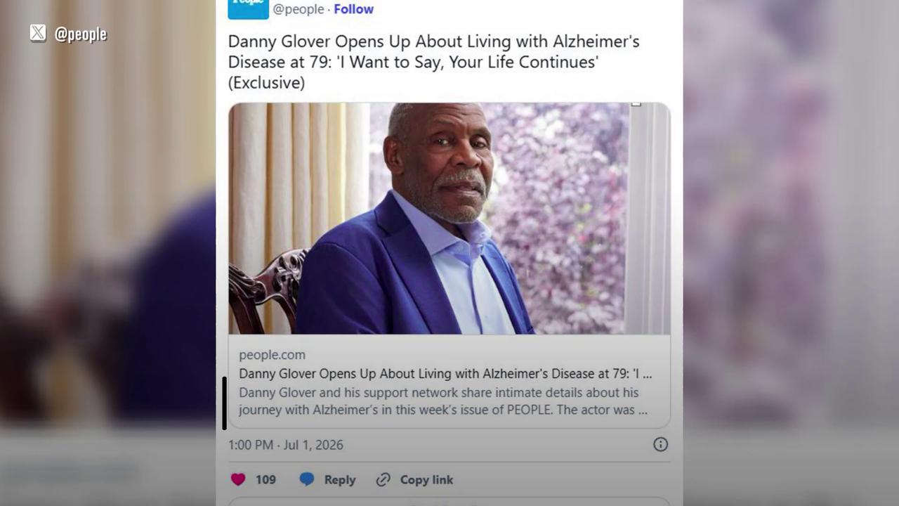 Video thumbnail for IN CASE YOU MISSED IT: Danny Glover reveals Alzheimer's disease diagnosis.