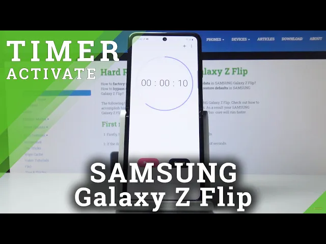 Video thumbnail for How to Use Timer in SAMSUNG Galaxy Z Flip – Timer App