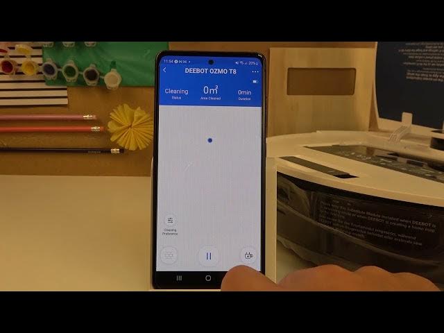 Video thumbnail for How to Start Cleaning on ECOVACS DEEBOT OZMO T8 - Use Ecovacs App to Control OZMO Vacuum Robot