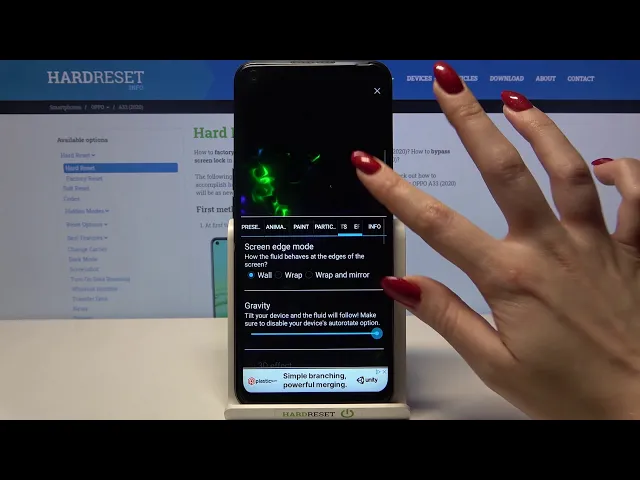 Video thumbnail for How to Apply Animated Wallpaper on OPPO A33 (2020) – Live Magic Fluids