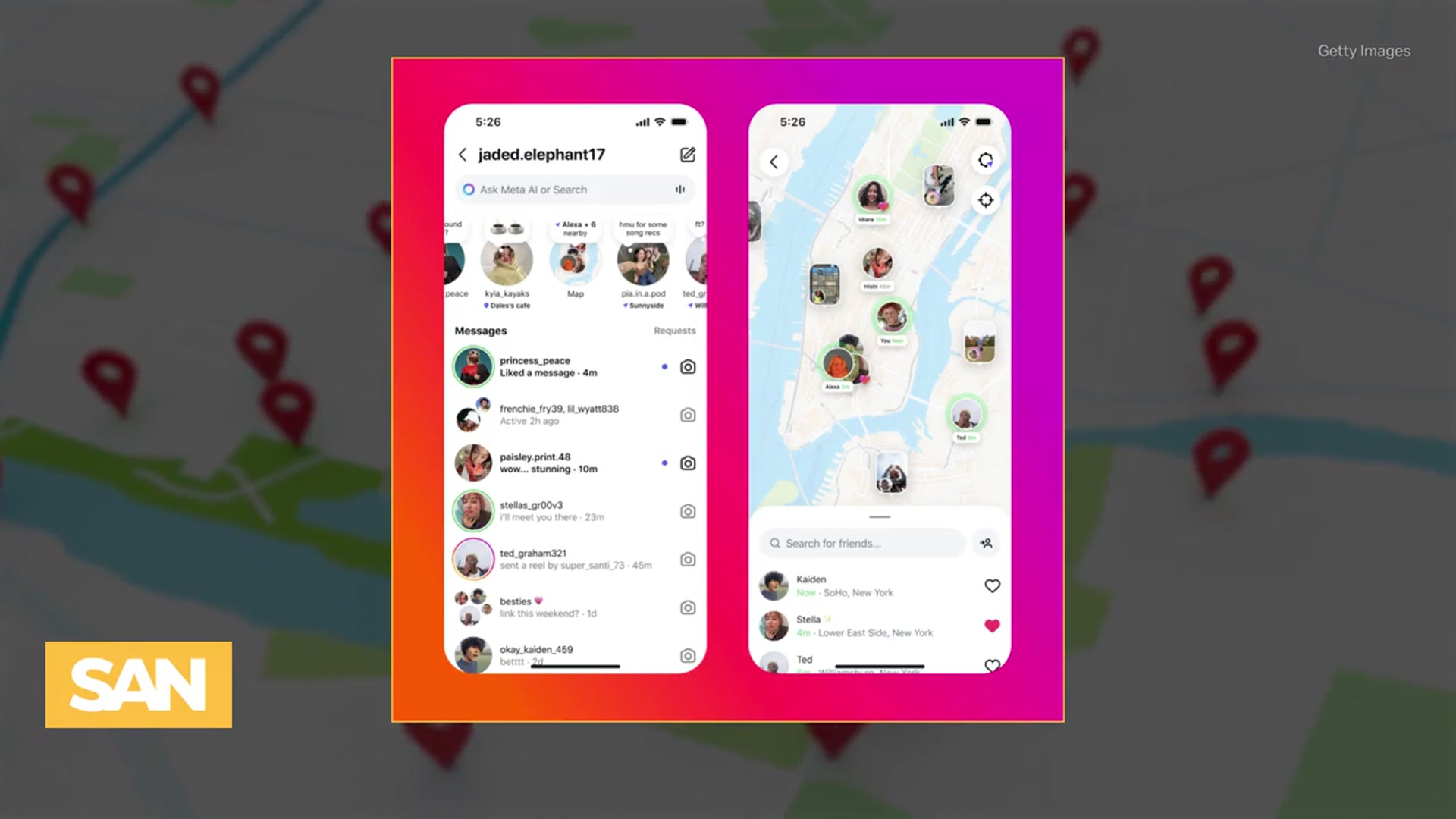'Video thumbnail for Instagram responds after users panic over location-sharing update'