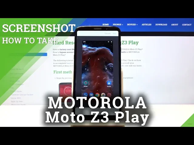 Video thumbnail for How to Make Screenshot in MOTOROLA Moto Z3 Play – Save Display