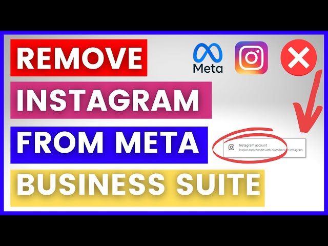 Video thumbnail for How To Remove Instagram Account From Meta Business Suite? [in 2025] (From Facebook Business Suite)