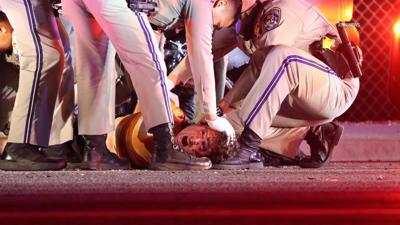 Video thumbnail for US, Bakersfield: Bakersfield Chase Ends in Standoff, Suspect Armed with Knife.