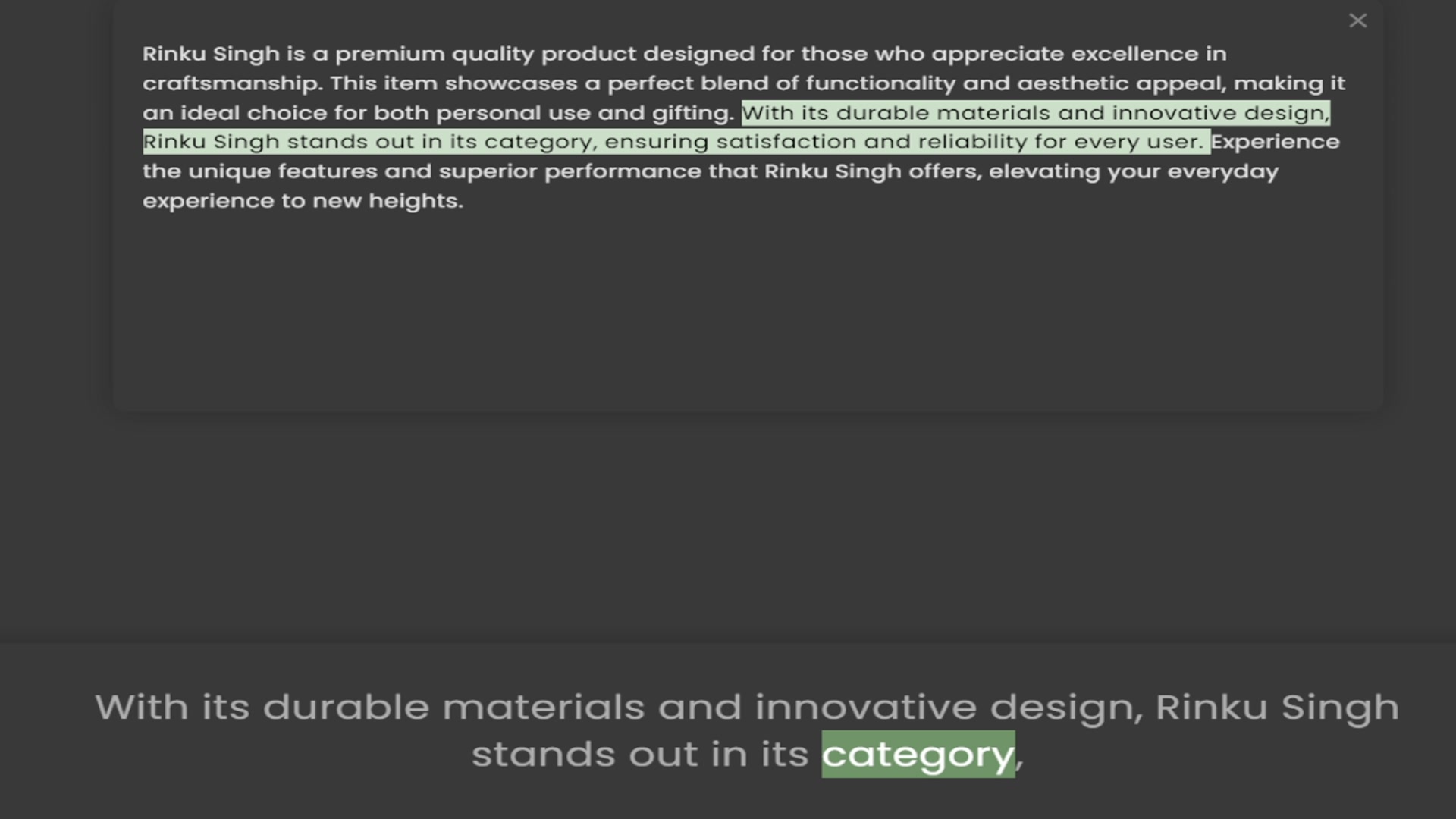 Video thumbnail for Rinku Singh is a premium quality product designed for those who appreciate excellence in craftsmanship. This item showcases a perfect blend of functionality and aesthetic appeal, making it an ideal choice for both personal use and gifting