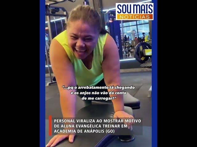 Video thumbnail for Em Goiás I Personal trainer viraliza ao mostrar motivação inusitada de aluna evangélica para malhar