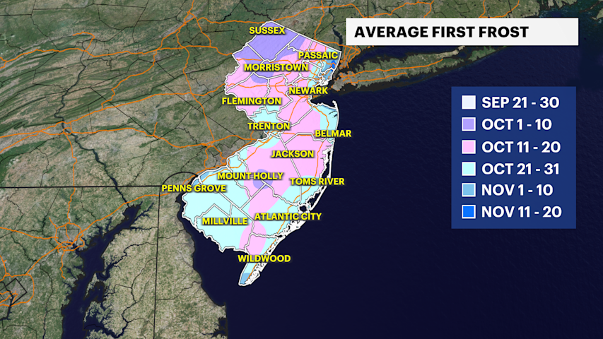 Video thumbnail for First frost expected in Sussex county tonight.