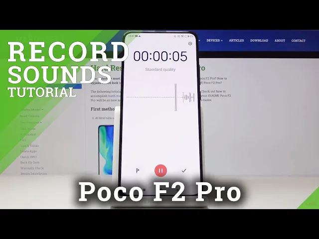 Video thumbnail for How to Record Sounds in Xiaomi Pocophone F2 Pro - Voice Recorder Feature