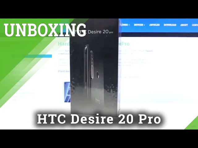 Video thumbnail for What’s in the box of HTC Desire 20 Pro - Unboxing Video