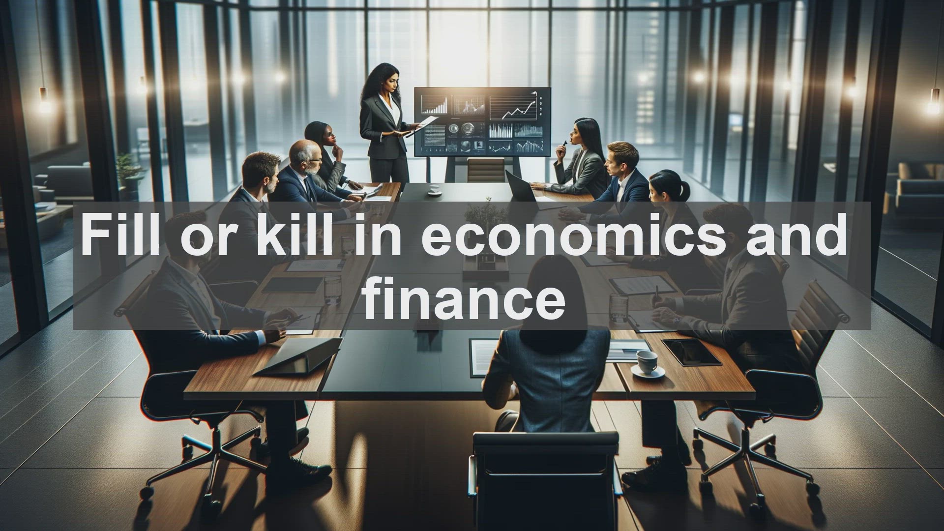 'Video thumbnail for Fill or kill in economics and finance'