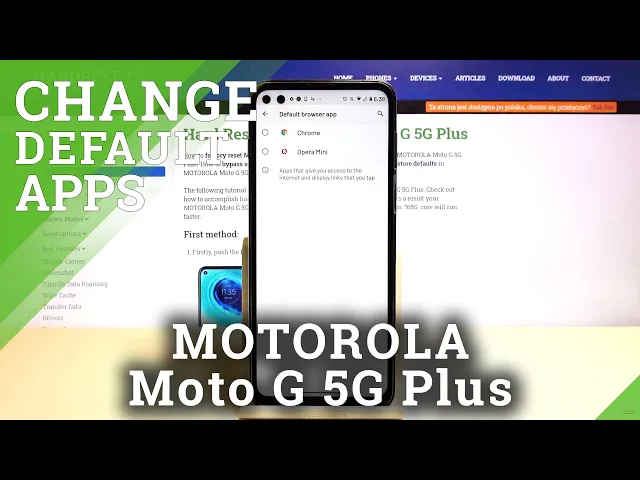 Video thumbnail for How to Manage Apps in MOTOROLA Moto G 5G Plus – Change Default Apps