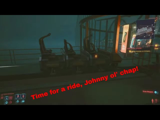 Video thumbnail for Cyberpunk 2077: V & Johnny Silverhand enjoying a rollercoaster ride