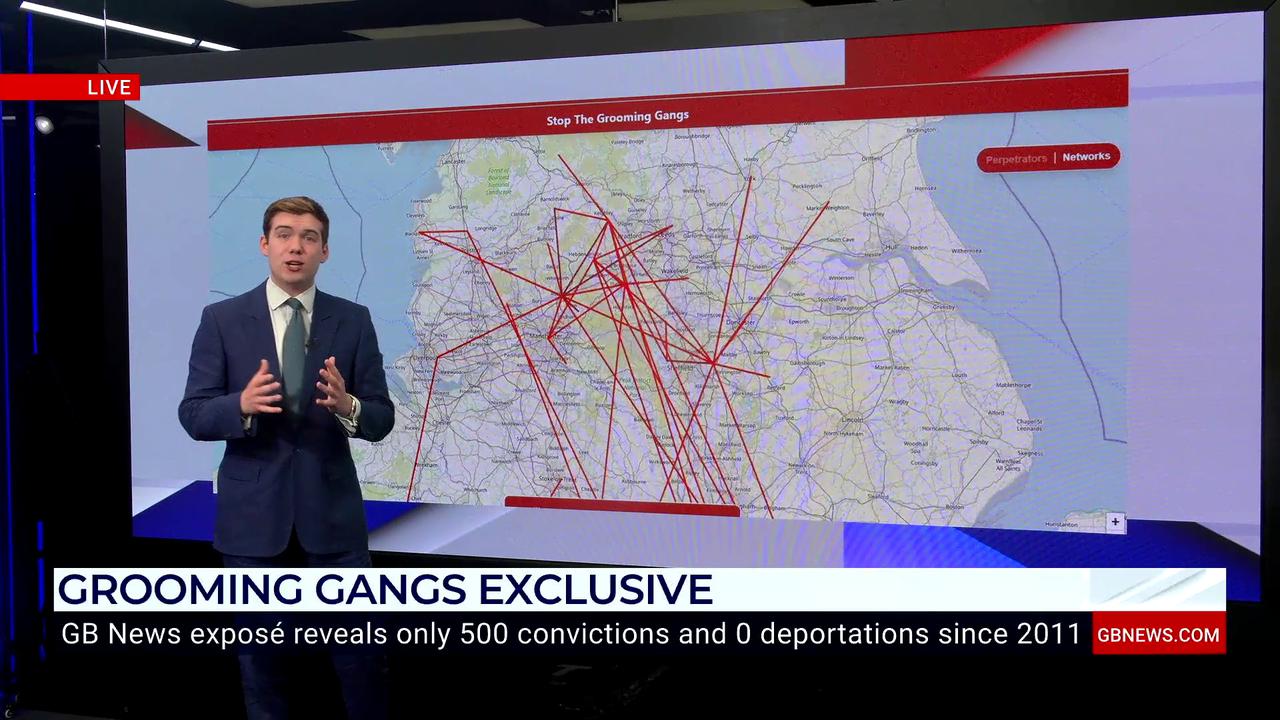 Video thumbnail for WATCH: Charlie Peters details sheer intensity of grooming gang networks with shocking new maps