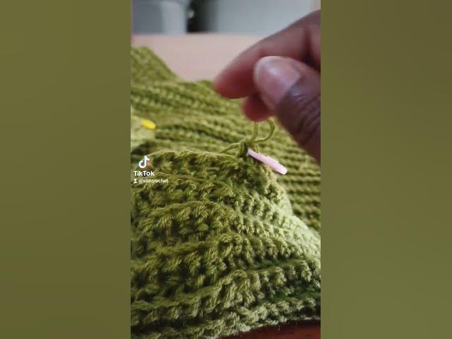 Video thumbnail for Crochet Men's Sweater Tutorials#crochet #mencrochet #shorts