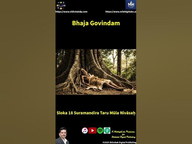 Video thumbnail for 🕉️ Bhaja Govindam - Living under a tree vs. living in luxury. Does it matter ? 🙏