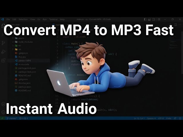 Video thumbnail for PHP FFMPEG Example to Convert MP4 Video to MP3 Audio File Using HTML5 Form in Browser