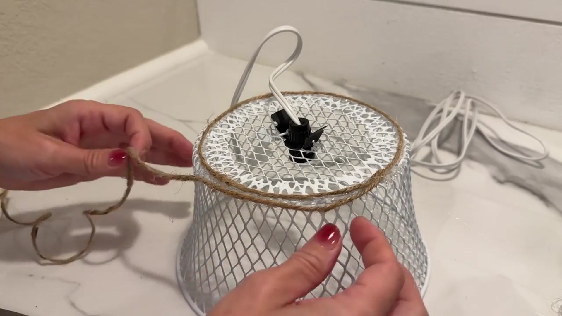 'Video thumbnail for Cut a hole in a Dollar Store basket for this GENIUS idea!'