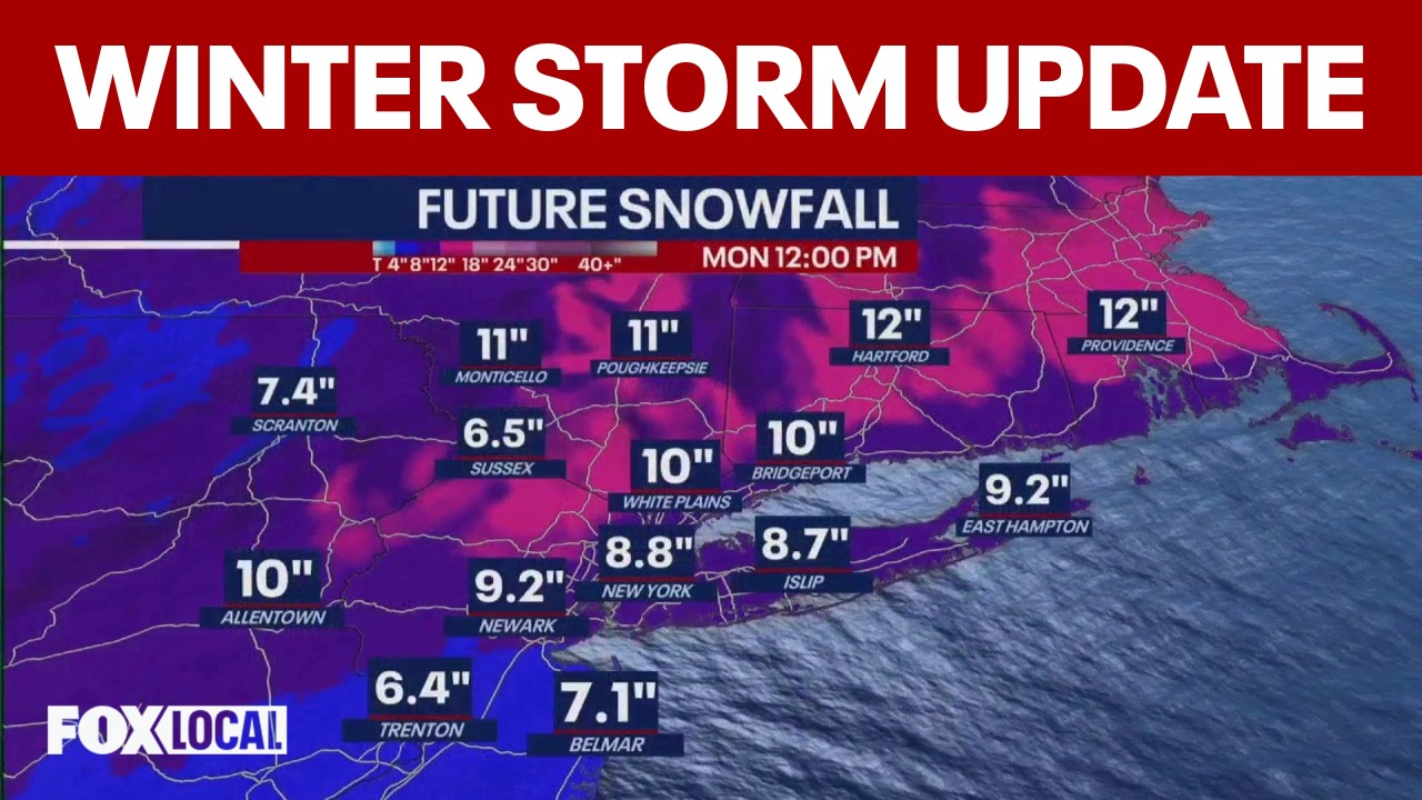Video thumbnail for When will the winter storm hit NYC area? 4 pm weather update