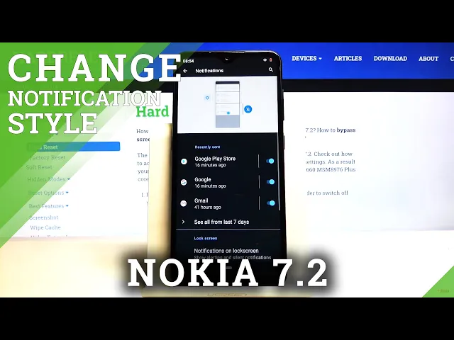Video thumbnail for How to Enter Notification Settings in NOKIA 7.2 – Notification Options