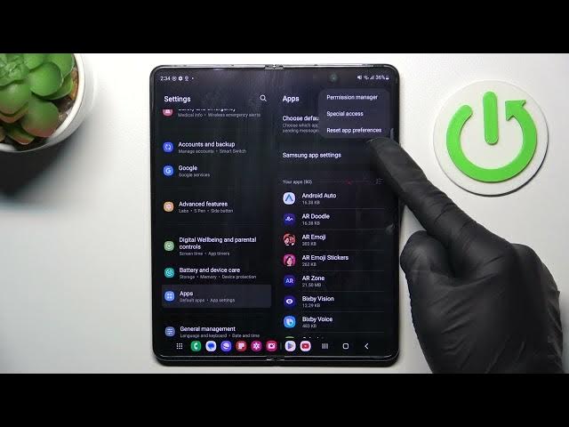 Video thumbnail for How to Reset App Preferences on Samsung Galaxy Z Fold5?