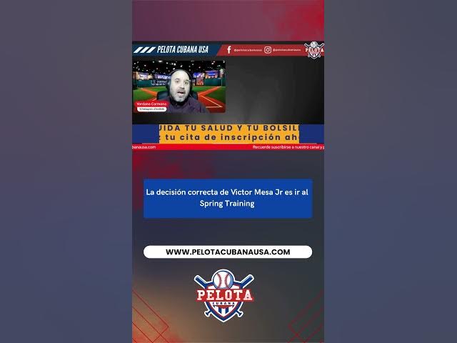 Video thumbnail for La decisión correcta de Victor Mesa Jr es ir al Spring Training
