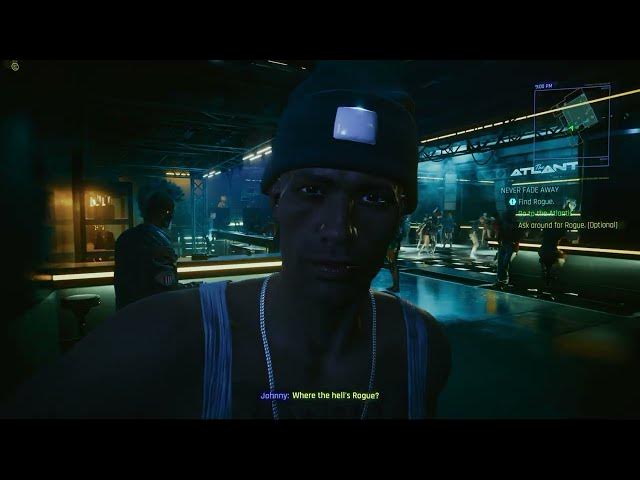 Video thumbnail for Cyberpunk 2077 - Never Fade Away: Ask Around For Rogue at The Atlantis | Convince Her and Santiago