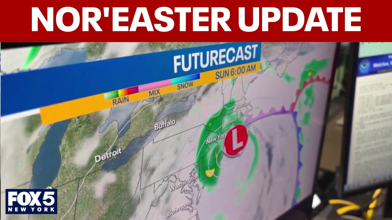 Video thumbnail for NYC, NJ nor'easter update (10 a.m.): Which weekend day will be the worst?