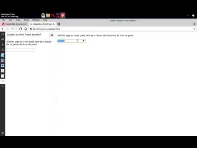 Video thumbnail for HTML5 datalists in web panels: broken?