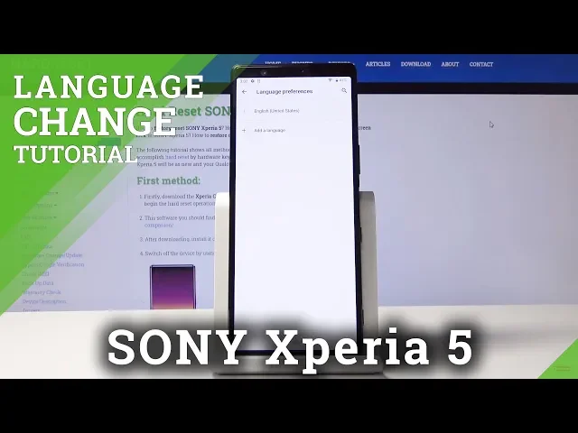Video thumbnail for How to Switch Language in SONY Xperia 5 – Language List