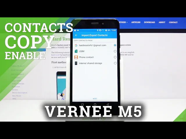 Video thumbnail for How to Copy Contacts on VERNEE M5 –  Transfer Contacts