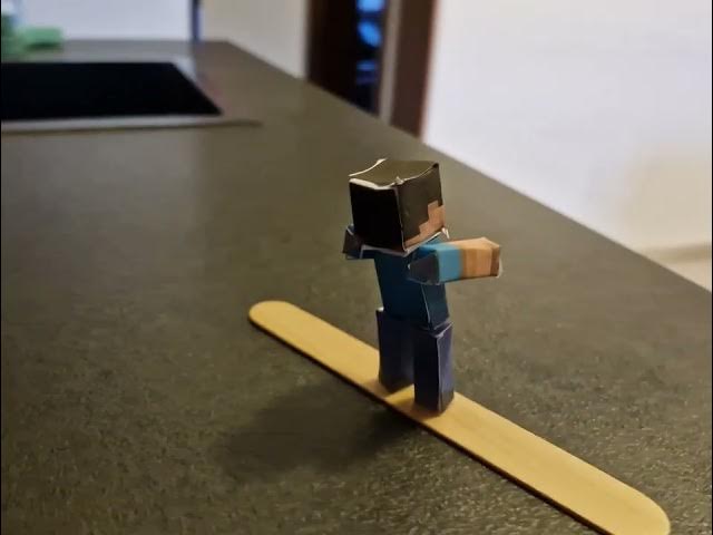 Video thumbnail for Minecraft Steve mit Papercraft