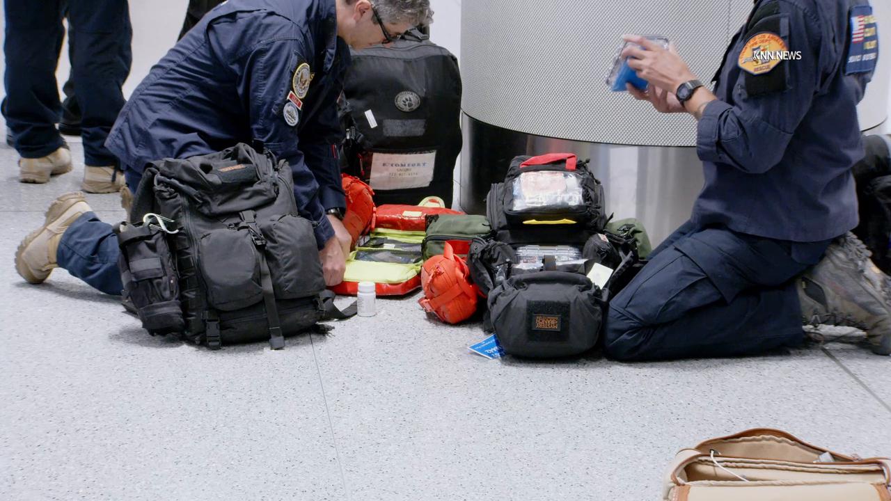 Video thumbnail for US, Los Angeles: LAX Urban Search and Rescue Team Returns From Colombia Earthquake Mission Part 1.