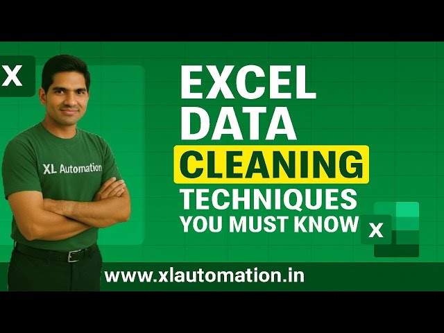 Video thumbnail for Master Data Cleaning Essentials on Excel in Just 10 Minutes | Excel Data Cleaning Techniques