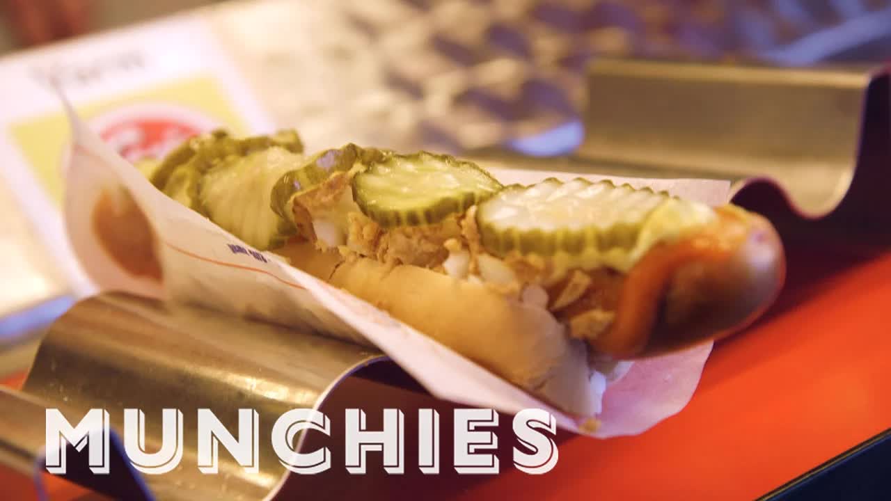Video thumbnail for MUNCHIES Presents: The Art Of Making Danish Hot Dogs